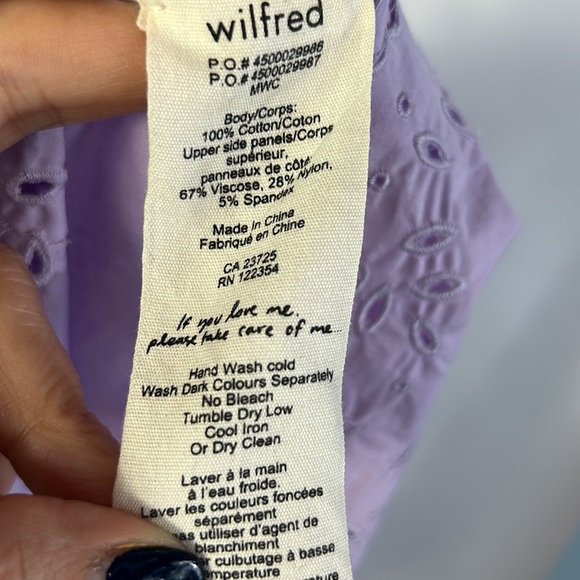 Aritzia Wilfred lavender mini dress - Picture 10 of 14